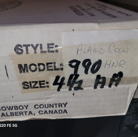 Cowboy Boots 4 1/2 AA - Picture 3 of 4